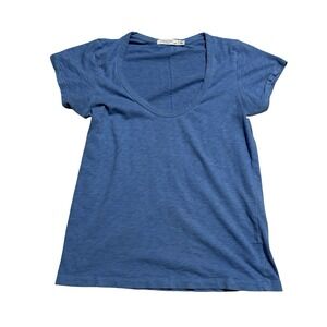 Rag & Bone Women's V Neck Shirt‎ Blue Size XS 16 x 22